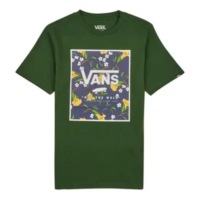 Vans BY PRINT BOX BOYS girls's Children's T shirt in Green