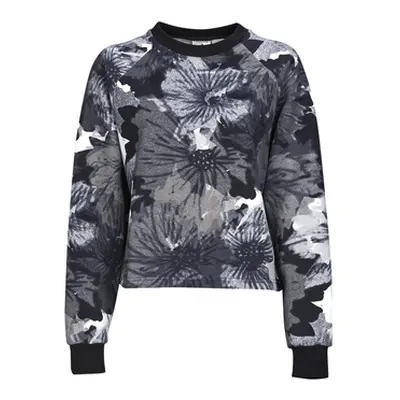 Adidas W AOP SWT women's Sweatshirt in Black