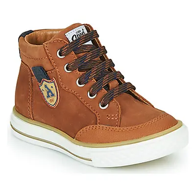 GBB NATHAN boys's Children's Shoes (High-top Trainers) in Brown