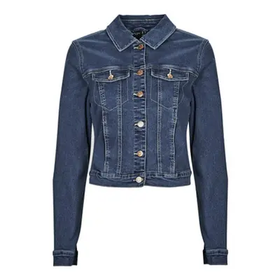 Vero Moda VMLUNA LS SLIM DNM JACKET MIX GA NOOS women's Denim jacket in Blue