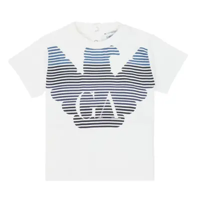 Emporio Armani 6HHTQ7-1J00Z-0101 boys's Children's T shirt in White