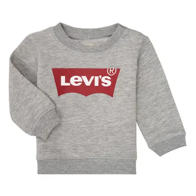 Levis BATWING CREW boys's Children's sweatshirt in Grey