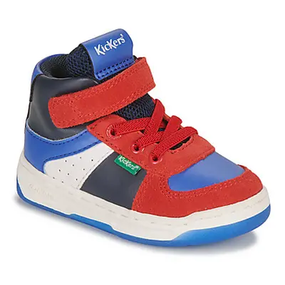 Kickers KICKALIEN girls's Children's Shoes (High-top Trainers) in Red