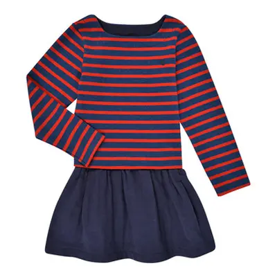 Petit Bateau CONSTANTIN girls's Children's dress in Multicolour