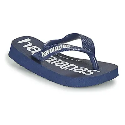 Havaianas TOP LOGOMANIA boys's Children's Flip flops / Sandals in Blue