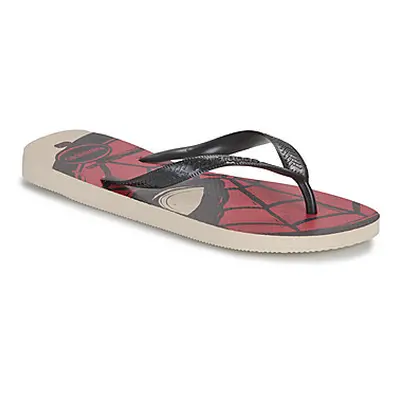 Havaianas TOP MARVEL LOGOMANIA men's Flip flops / Sandals (Shoes) in Black