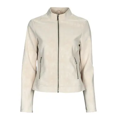 Desigual CHAQ_DETROIT women's Leather jacket in White