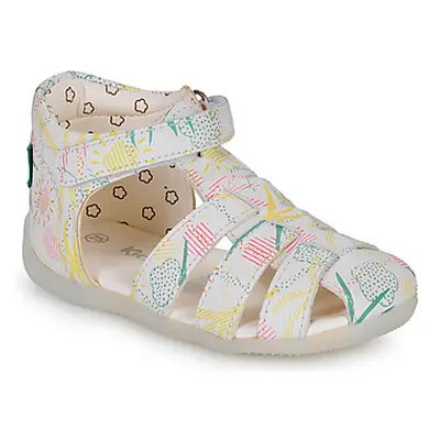 Kickers BIGFLO-2 girls's Children's Sandals in White