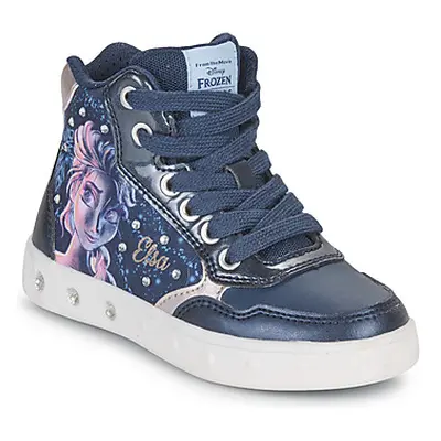 Geox J SKYLIN GIRL E girls's Children's Shoes (High-top Trainers) in Marine