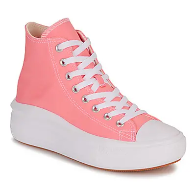 Converse CHUCK TAYLOR ALL STAR MOVE PLATFORM SEASONAL COLOR-LAWN FLAMINGO women's Shoes (High-to