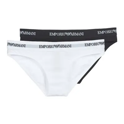 Emporio Armani CC317-PACK DE 2 women's Knickers/panties in Black