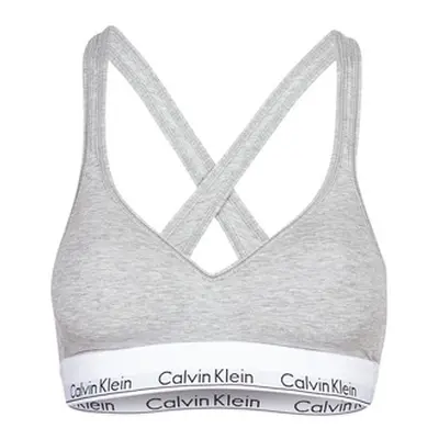 Calvin Klein Jeans MODERN COTTON BRALETTE LIFT women's Sports bras in Grey