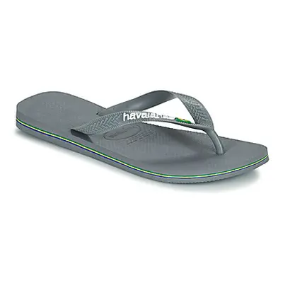 Havaianas BRASIL men's Flip flops / Sandals (Shoes) in Grey