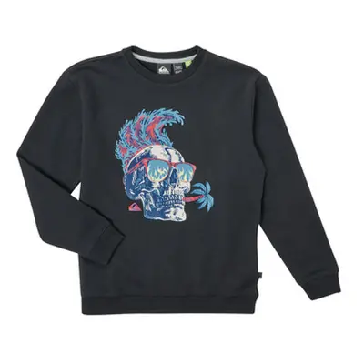 Quiksilver SMOKE CREW boys's Children's sweatshirt in Black