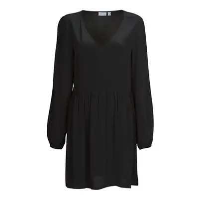 Vila VIFINI L/S SHORT DRESS women's Dress in Black