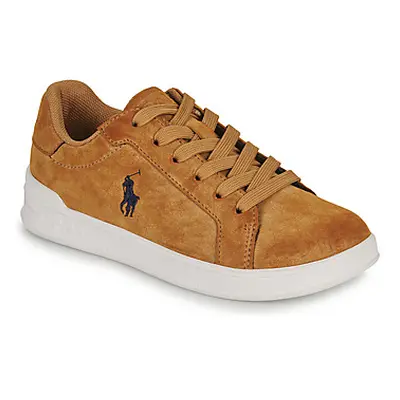 Polo Ralph Lauren HERITAGE COURT II boys's Children's Shoes (Trainers) in Brown