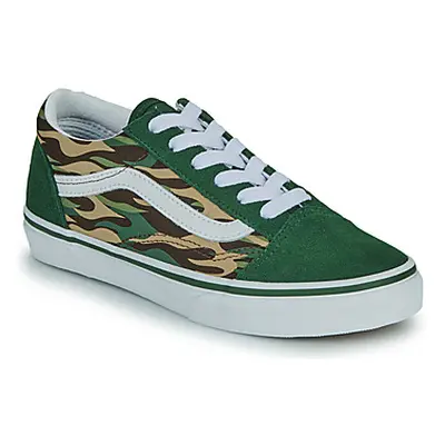 Vans UY Old Skool boys's Children's Shoes (Trainers) in Green