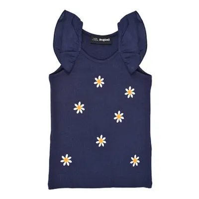 Desigual GARBO girls's Children's vest in Blue