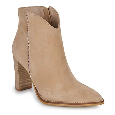 Myma 6600-MY-00 women's Low Ankle Boots in Beige