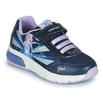 Geox J SPACECLUB GIRL girls's Children's Shoes (Trainers) in Blue