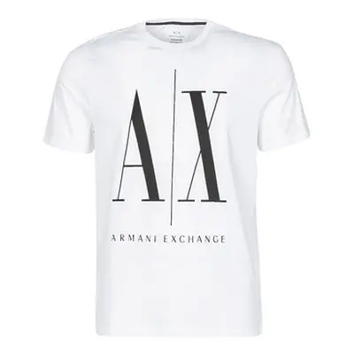 Armani Exchange HULO men's T shirt in White