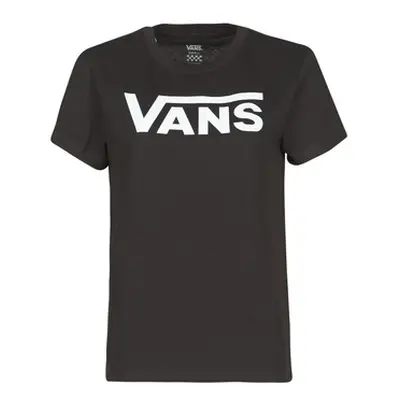 Vans FLYING V CREW TEE women's T shirt in Black