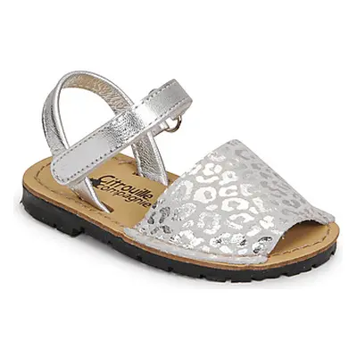 Citrouille et Compagnie SQUOUBEL girls's Children's Sandals in Silver