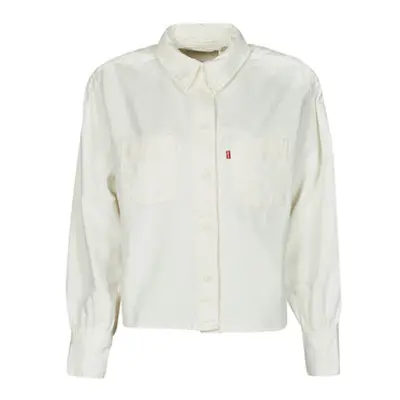 Levis ZOEY PLEAT UTILITY SHIRT women's Shirt in White