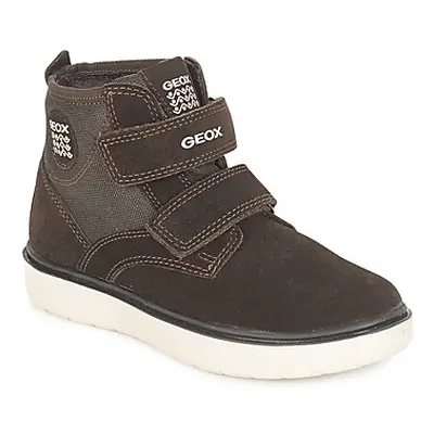 Geox J RIDDOCK BOY boys's Children's Shoes (High-top Trainers) in Brown