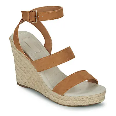 Only ONLAMELIA-16 WEDGE SANDAL women's Sandals in Brown