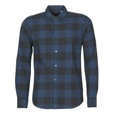 Only & Sons ONSGUDMUND men's Long sleeved Shirt in Blue