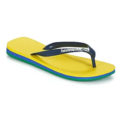 Havaianas BRASIL LAYERS men's Flip flops / Sandals (Shoes) in Yellow