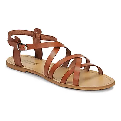 So Size IDITRON women's Sandals in Brown