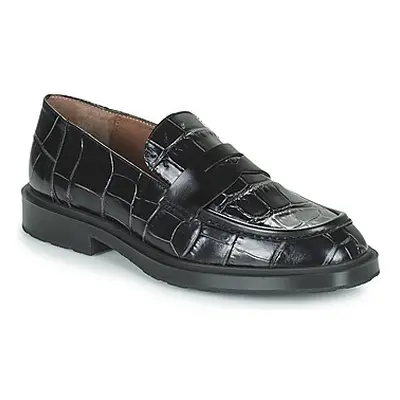 Wonders B-9104 women's Loafers / Casual Shoes in Black