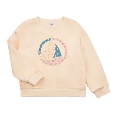 Petit Bateau LOMENIE girls's Children's Sweatshirt in Beige