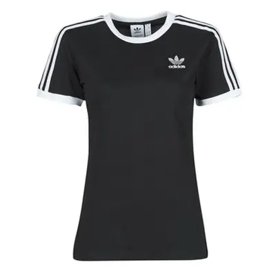 Adidas 3 STRIPES TEE women's T shirt in Black