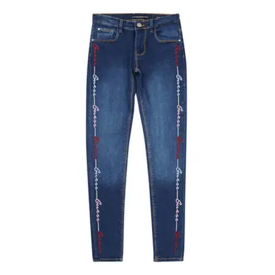 Guess DENIM SKINNY EMBROIDER girls's in Blue