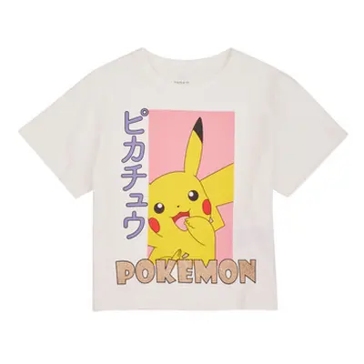 Name it NKFNABINA POKEMON SS LOOSE TOP BFU girls's Children's T shirt in White