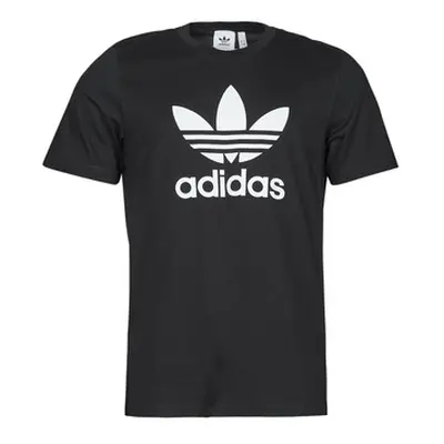 Adidas TREFOIL T-SHIRT men's T shirt in Black