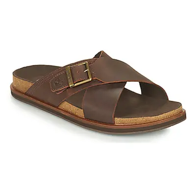 Timberland AMALFI VIBES CROSS SLIDE men's Sandals in Brown