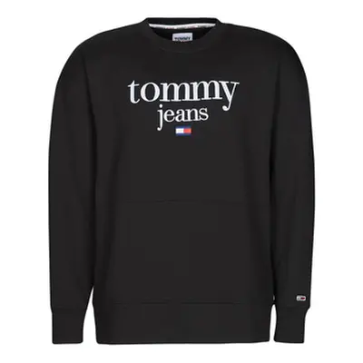 Tommy Jeans TJM REG MODERN CORP LOGO CREW men's Sweatshirt in Black