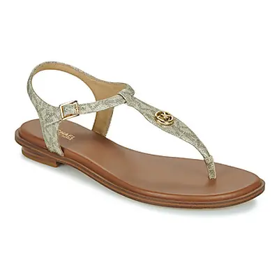 MICHAEL Michael Kors MALLORY THONG women's Sandals in Gold