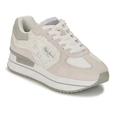 Pepe jeans RUSPER GALA women's Shoes (Trainers) in White