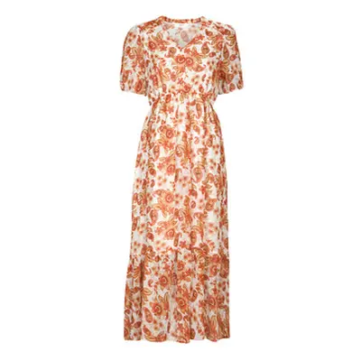 Deeluxe ZALTANA RO W women's Long Dress in Orange