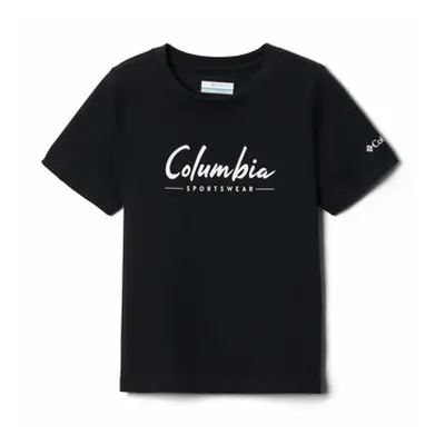 Columbia VALLEY CREEK SS GRAPHIC SHIRT boys's Children's T shirt in Black