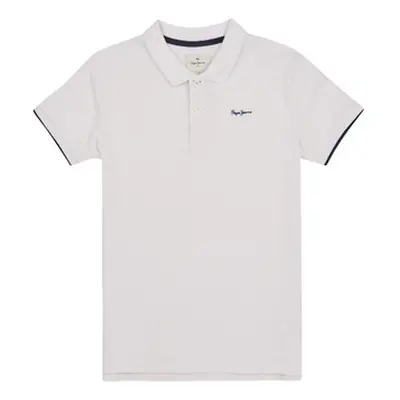 Pepe jeans THOR boys's Children's polo shirt in White