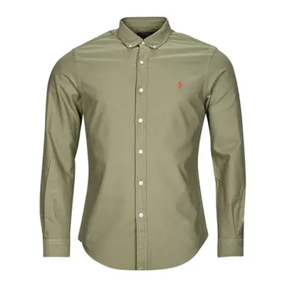 Polo Ralph Lauren SLBDPPCS-LONG SLEEVE-SPORT SHIRT men's Long sleeved Shirt in Kaki