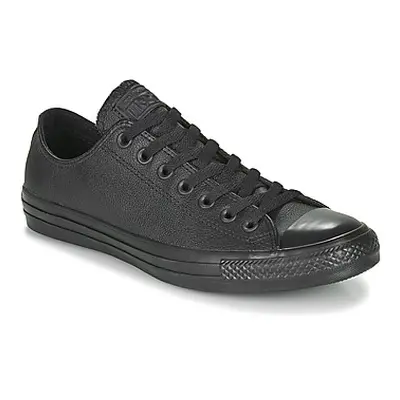 Converse ALL STAR LEATHER OX men's Shoes (Trainers) in Black