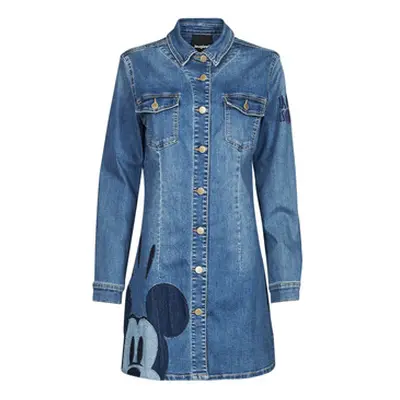 Desigual VEST_MICKEY PATCH women's Dress in Blue