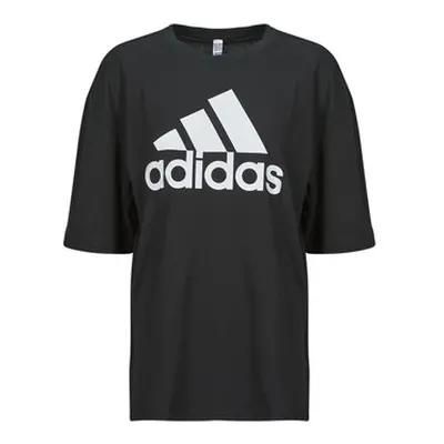 Adidas W BL BF TEE women's T shirt in Black